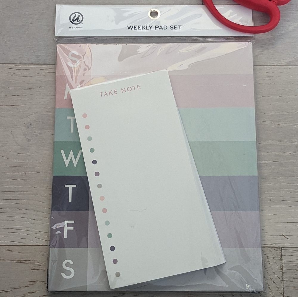 Colorful Weekly Planner and Notepad Set - Picture 4 of 4